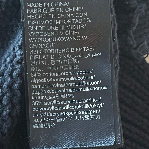 Tommy Jeans Logo Turtleneck Sweater Slouchy Navy Blue Urban Crop S/M READ GUC - Picture 12 of 14